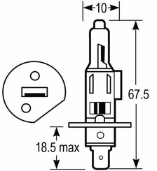 Pièces agricoles - Tracteur pièce adaptable - Blister Lampe H1 12V 55W 12V 55W H1 (x10)