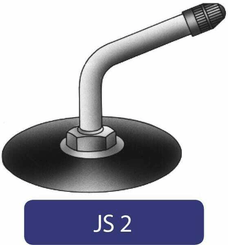 Pièces agricoles - Pièce divers - Chambre à air pour jante de Ø 8", 5.00-8 ; 5.70-8, valve courbée 70° Js2, Kramp