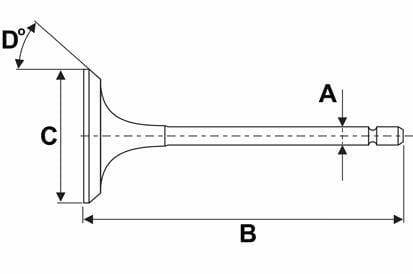 Pièces agricoles - Tracteur pièce adaptable - Soupape d'admission (x4)