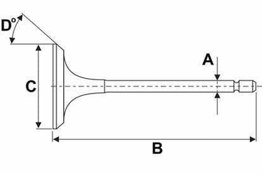 Pièces agricoles - Tracteur pièce adaptable - Soupape d'admission (x4)