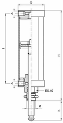 Pièces agricoles - Hydraulique - Vérin pneumatique 4" MZ