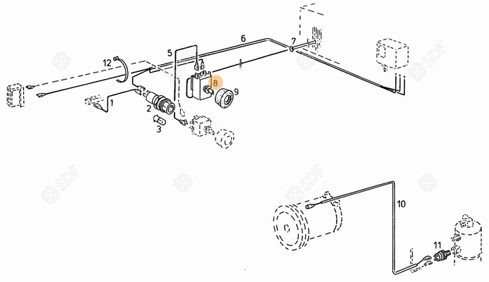 Pièces agricoles - Pièce divers - THERMOSTAT Deutz-Fahr origine