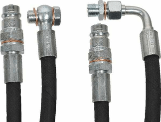 Pièces agricoles - Hydraulique - Kit flexibles 900mm avec raccords SKPM12C08
