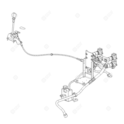 Pièces agricoles - Pièce divers - KIT DISTRIBU AUXLIARE DE 2 A 4 VOIES EU Deutz-Fahr origine