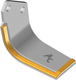Lame de rotovator D, carbure