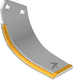 Lame de rotovator D, carbure
