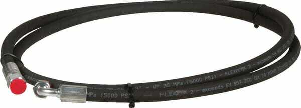 Pièces agricoles - Hydraulique - Flex. hydr. cpl. DN12.2500-90°