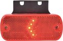 Feu de gabarit LED, rouge, rectangulaire, 12-24V, 133,8x53x25mm, "SAFETY LINE", Kramp