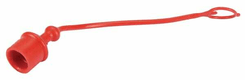 Bouchon antipouss. 3/8" rouge