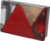Feu arrière droit rectangulaire, feu de recul, 12 V, rouge/transparent, à visser, 200 x 136 x 56 mm, baïonnette 5 broches, Mult