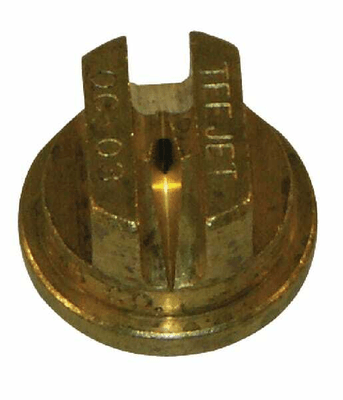 Pièces agricoles - Pièce Pulvérisateur - Buse de bordure à jet plat OC 80° 3 dorée laiton TeeJet