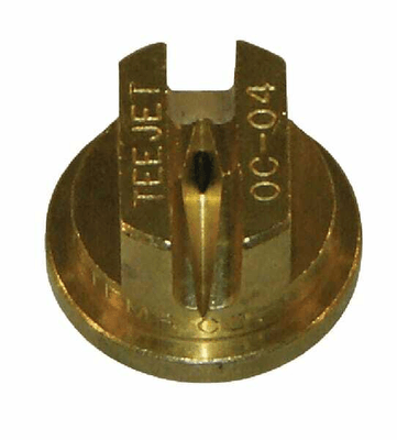 Pièces agricoles - Pièce Pulvérisateur - Buse de bordure à jet plat OC 80° 4 dorée laiton TeeJet
