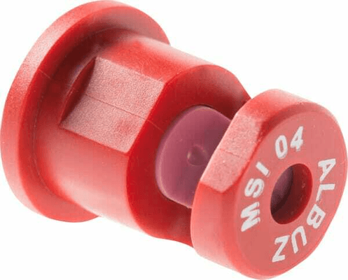 Pièces agricoles - Pièce Pulvérisateur - Buse à jet plat MSI 160° 04 rouge céramique Albuz