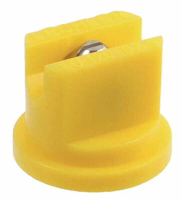 Pièces agricoles - Pièce Pulvérisateur - Buse à jet plat LU 120° 2 jaune acier inoxydable Lechler