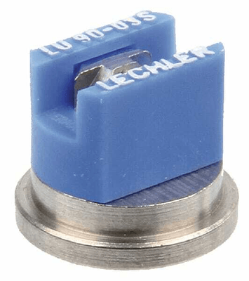 Pièces agricoles - Pièce Pulvérisateur - Buse à jet plat LU 90° 3 bleu acier inoxydable Lechler