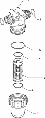 Pièces agricoles - Pièce Pulvérisateur - Filtre de pression 3/4" 80m T3