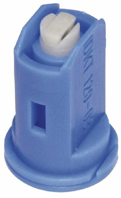 Pièces agricoles - Pièce Pulvérisateur - Buse d'injection d'air à double ventilateur IDKT 120° 03 bleu céramique Lechler