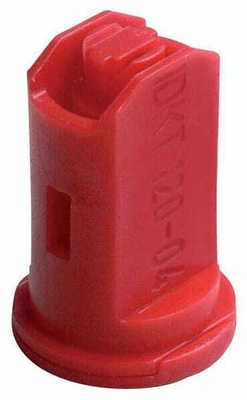 Pièces agricoles - Pièce Pulvérisateur - Buse d'injection d'air à double ventilateur IDKT 120° 04 rouge plastique Lechler
