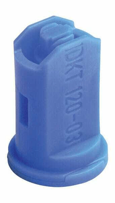 Pièces agricoles - Pièce Pulvérisateur - Buse d'injection d'air à double ventilateur IDKT 120° 03 bleu plastique Lechler
