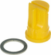 Buse à jet mirroir FT 140° 02 jaune plastique Lechler