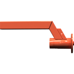 Pièces agricoles - Pièce divers - Axe à bride gauche cpl. Kverneland origine
