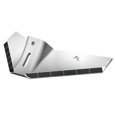 Pièces agricoles - Pièce divers - AILERON DECHAUMEUR QUIVOGNE Monobloc Ø14 - Largeur 500 mm