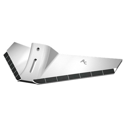 Pièces agricoles - Pièce divers - AILERON DECHAUMEUR QUIVOGNE Monobloc Ø12 - Largeur 500 mm