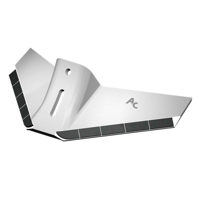 Pièces agricoles - Pièce divers - AILERON DECHAUMEUR QUIVOGNE Monobloc Ø12 - Largeur 400 mm