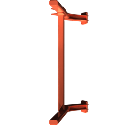 Pièces agricoles - Pièce divers - CHASSIS SUPPORT DE ROULEAU 5M00 DROIT Kverneland origine