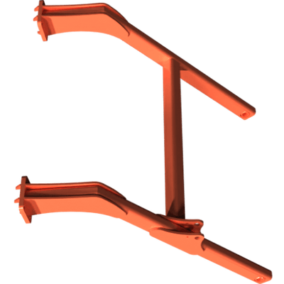 Pièces agricoles - Pièce divers - CHASSIS SUPPORT DE ROULEAU GAUCHE Kverneland origine
