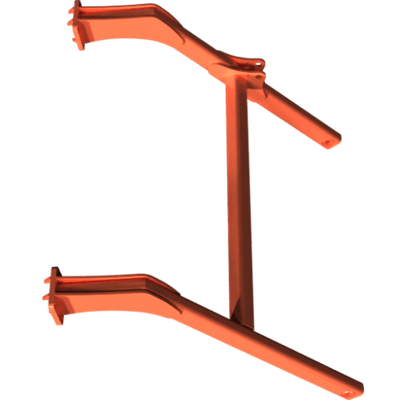 Pièces agricoles - Pièce divers - CHASSIS SUPPORT DE ROULEAU 5M00 DROIT Kverneland origine