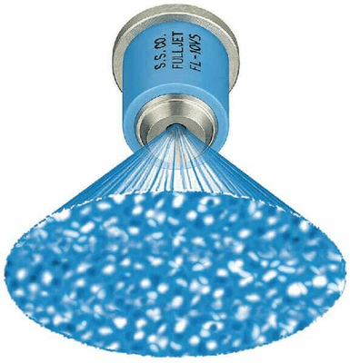 Pièces agricoles - Pièce Pulvérisateur - Buse à cône plein FL 80° 3 bleu acier inoxydable TeeJet