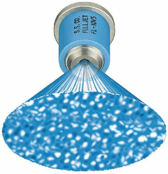 Pièces agricoles - Pièce Pulvérisateur - Buse à cône plein FL 80° 3 bleu acier inoxydable TeeJet