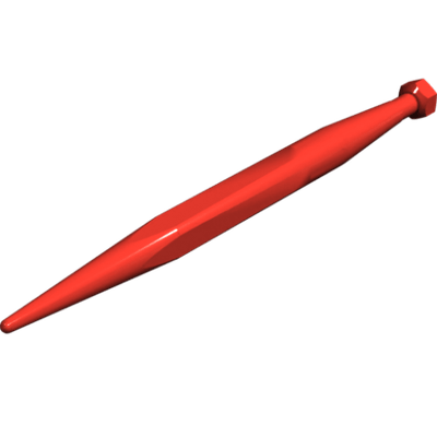 Pièces agricoles - Pièce divers - Dent pointue 475mm (Cone 1 avec Ecrou) Kverneland origine