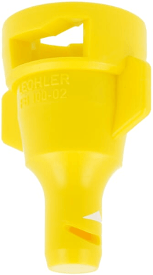 Pièces agricoles - Pièce Pulvérisateur - Buse à azote excentrée FB 02 en plastique jaune