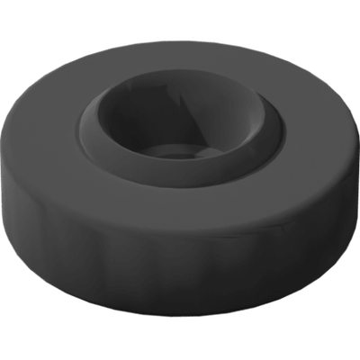 Pièces agricoles - Pièce divers - Axe-disque noir en plastique souple Kverneland origine