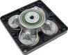 Raccord coudé SW cannelé 1/2" Polypropylène