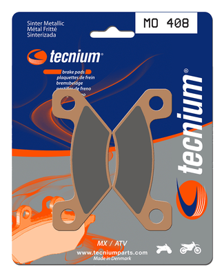 Pièces Quad & Motos - Partie Cycle - Plaquettes de frein TECNIUM MX/Quad métal fritté - MO408