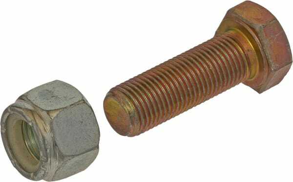 Pièces agricoles - Aménagements paysagers - Boulon à tête hexagonale avec contre-écrou 1/2x1 1/2