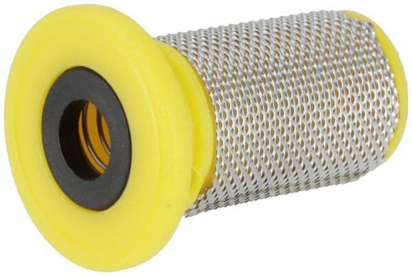 Pièces agricoles - Pièce Pulvérisateur - Filtre avec clapet anti-retour à bille, jaune 80 mesh