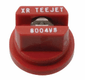 Buse à jet plat XR 80° 4 rouge acier inoxydable TeeJet ZNT