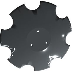 Pièces agricoles - Pièce divers - Disque traceur nu Ø360 crénelé (gris) Kverneland origine