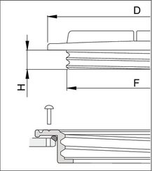 Pièces agricoles - Pièce Pulvérisateur - Bouchon de réservoir + anneau d'assemblage plat