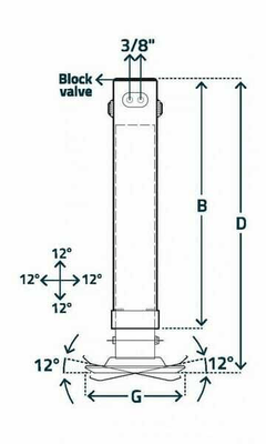 Pièces agricoles - Pièce divers - Béquille hydraulique à double effet 110x850mm