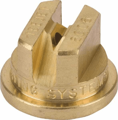 Pièces agricoles - Pièce Pulvérisateur - Buse de bordure TP 80° 6 dorée laiton TeeJet