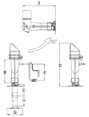 Pièces agricoles - Pièce divers - Pied béquille