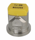 Buse à double jets plat TJ 80° 2 jaune acier inoxydable TeeJet