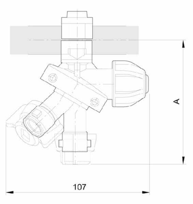 Pièces agricoles - Pièce Pulvérisateur - Porte-buses Trijet 3/4"