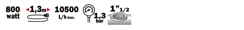 Pompes - Piscine - POMPE PISCINE 800W