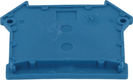 Plaque de fermeture bleu(e)